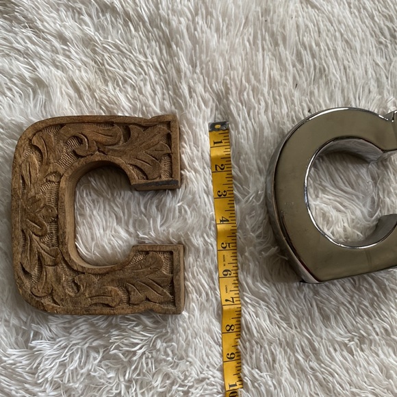 C monogram set of 2 - Picture 5 of 6